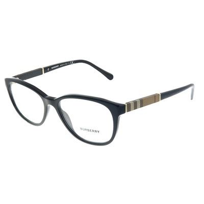 burberry be217 black plastic round eyeglasses|Burberry BE 2172 3001 Unisex Round Eyeglasses Black 52mm.